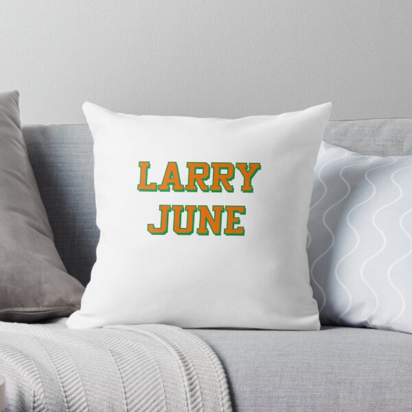 Larry June Merch Larry June Organic Logo Throw Pillow RB0208 product Offical larry june Merch