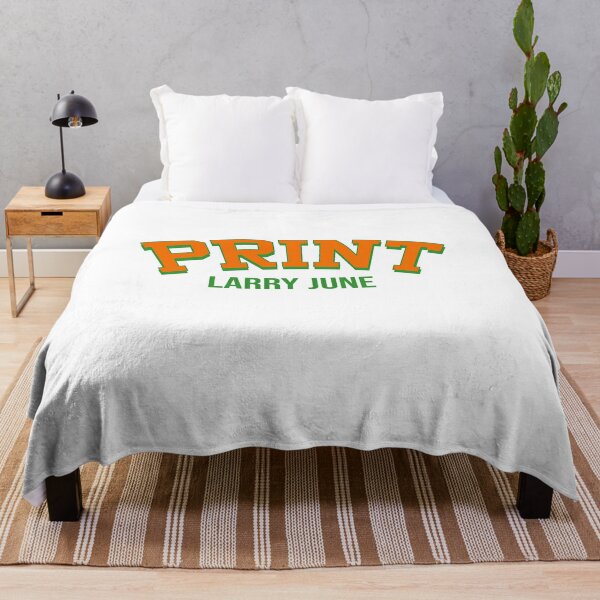 Larry June Merch Larry June Organic Logo Throw Blanket RB0208 product Offical larry june Merch