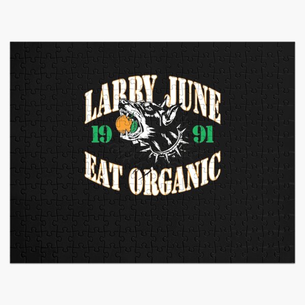 Larry June Merch Larry June Eat Organic Jigsaw Puzzle RB0208 product Offical larry june Merch